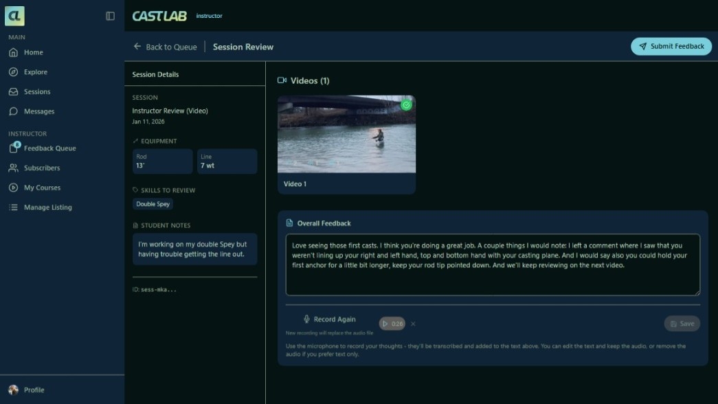 Instructor example 3